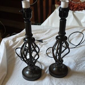 Elegant Black Table Lamp Set